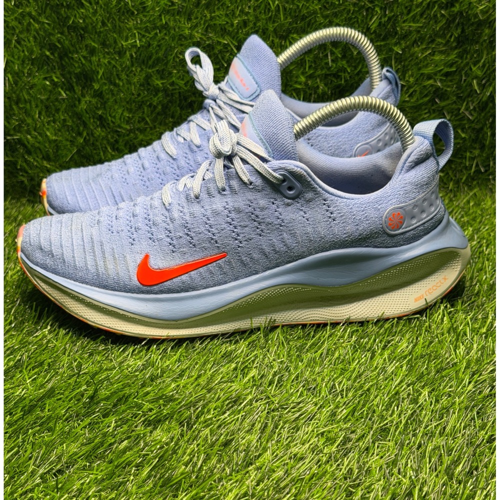 Nike ReactX Infinity Run 4 Womens 9 Blue Orange Flyknit Running Shoes DR2670-403